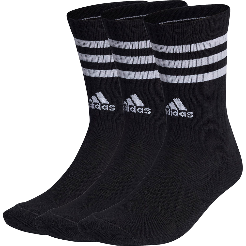 3-Streifen Cushioned Crew Socken 3er-Pack 