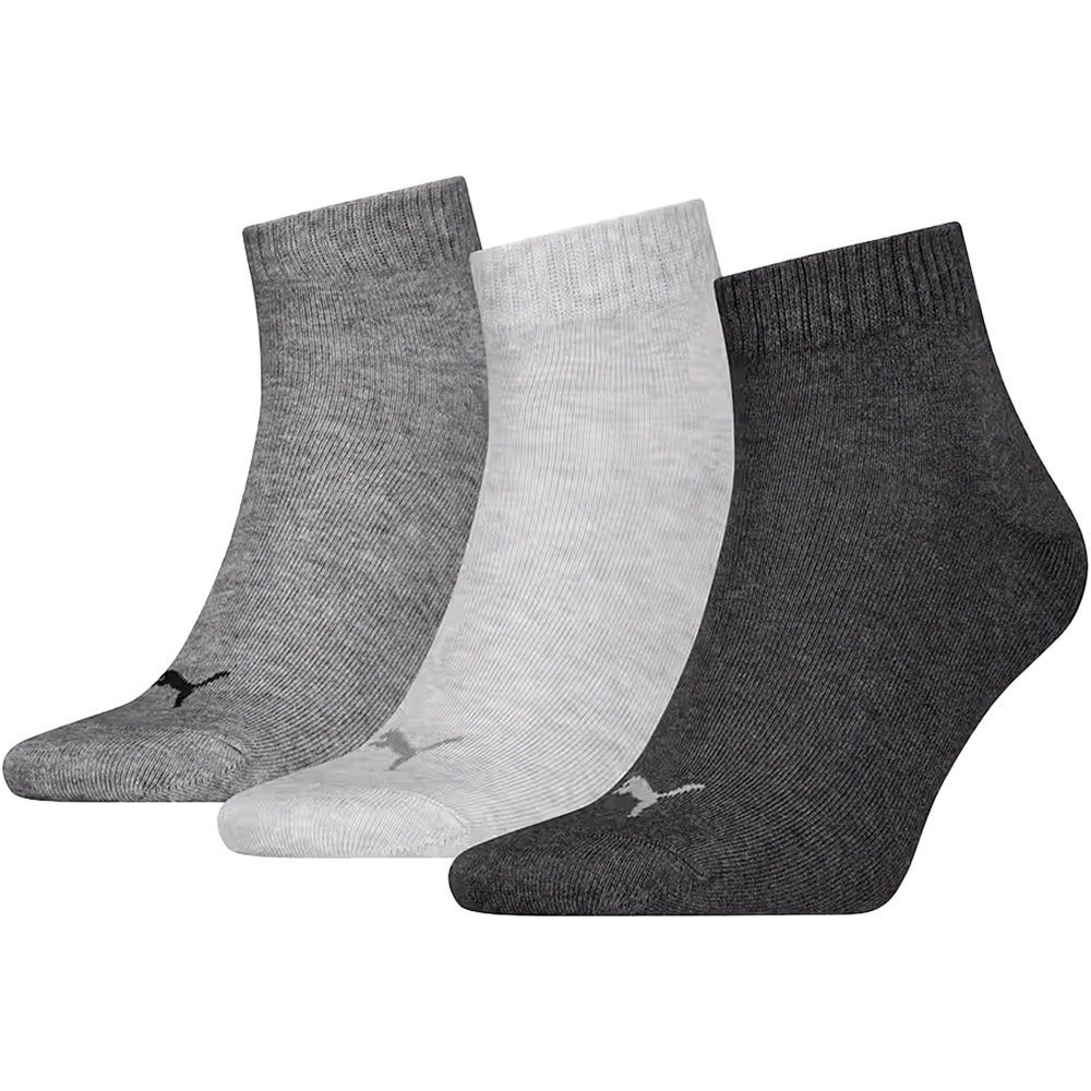 Quarter Plain Socken 3er 