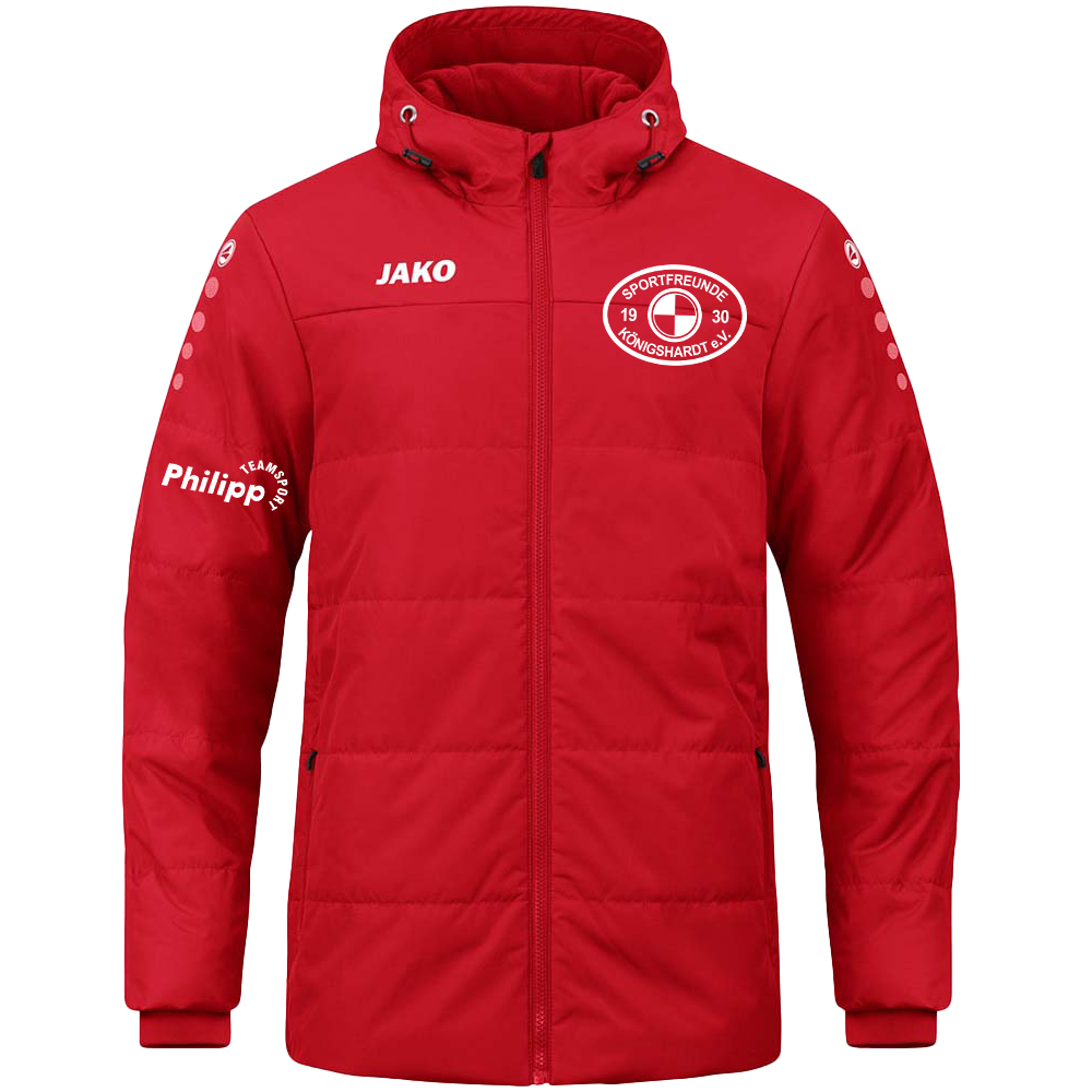 Coachjacke Team mit Kapuze 