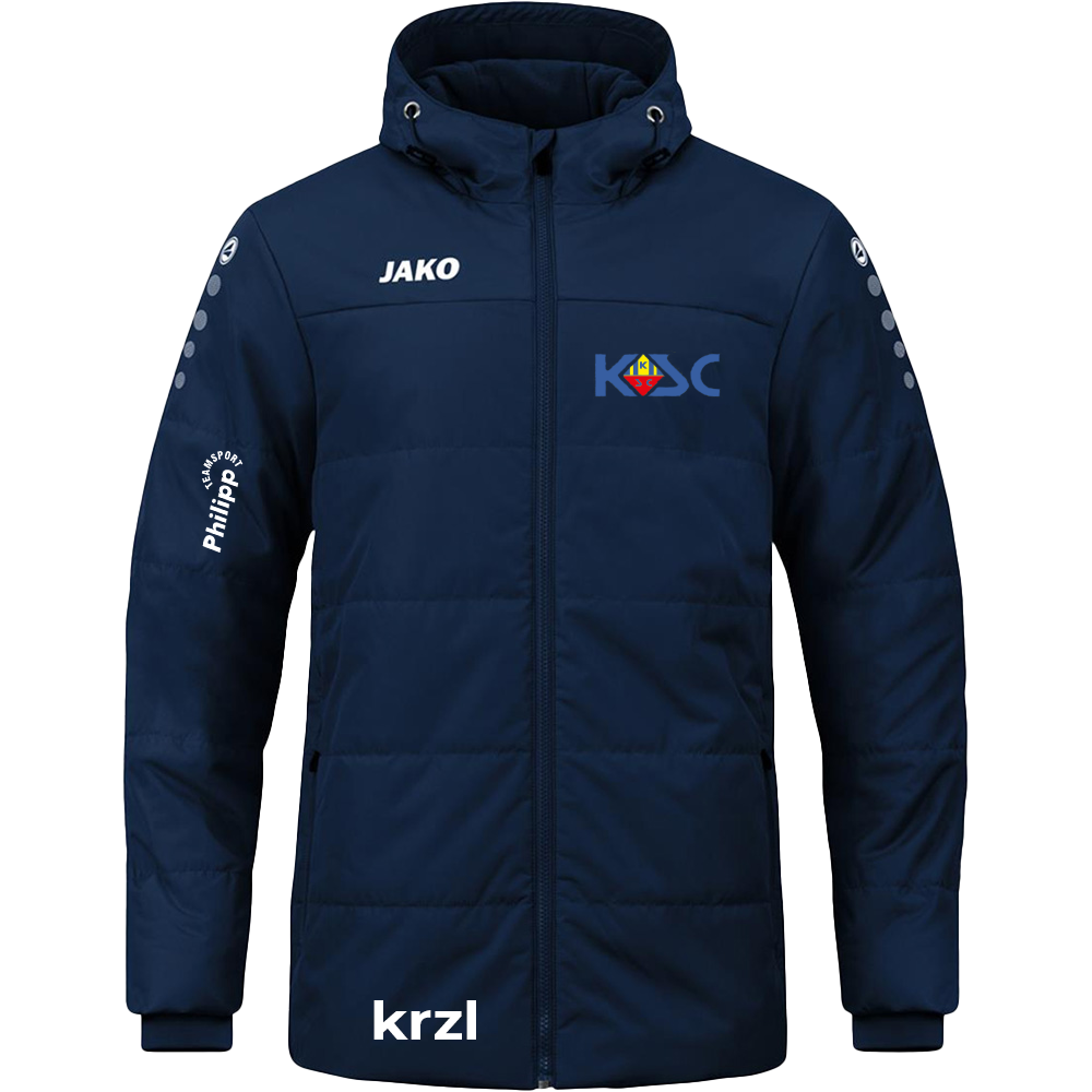 Coachjacke Team mit Kapuze 