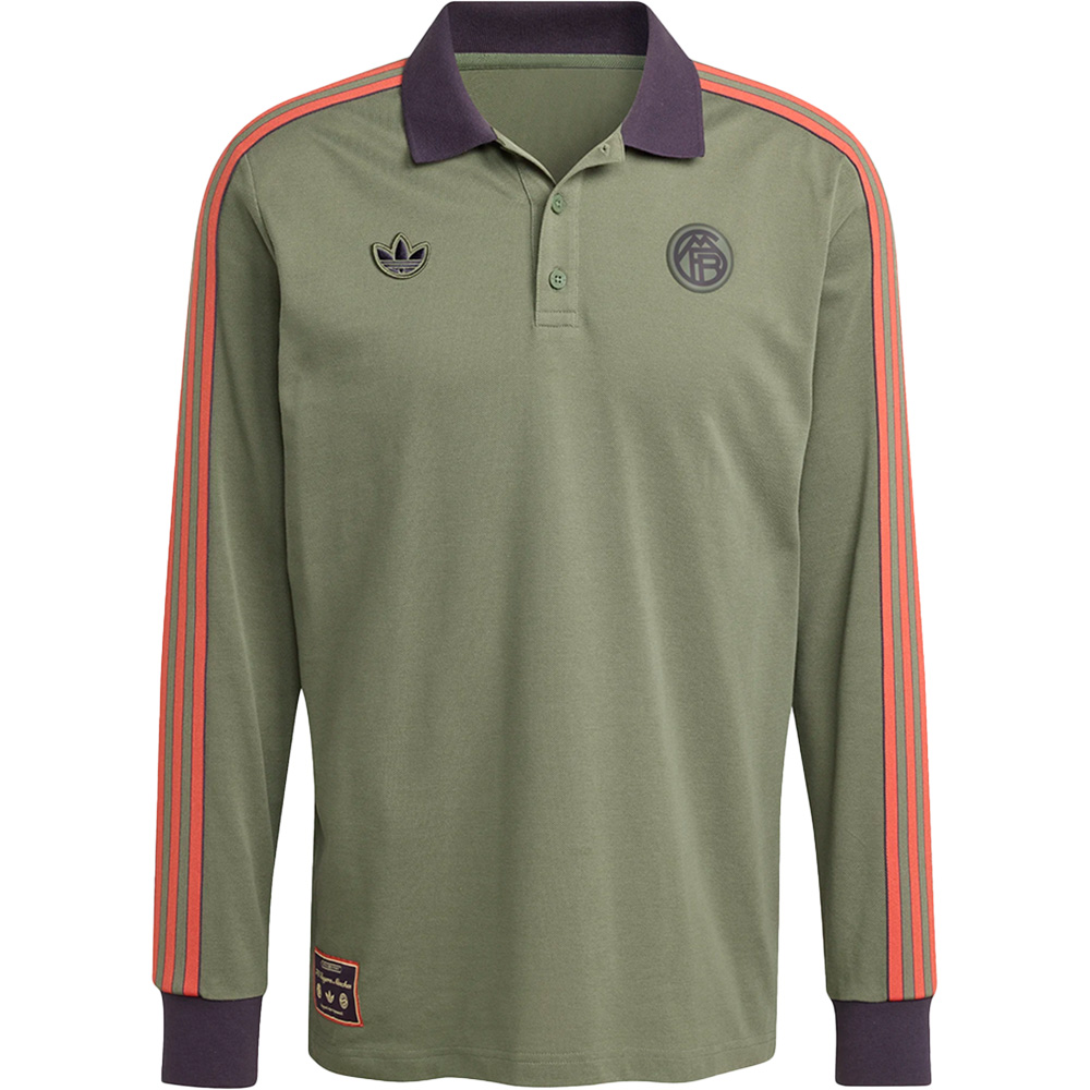 FC Bayern München Terrace Icons Langarm-Polo-Shirt 
