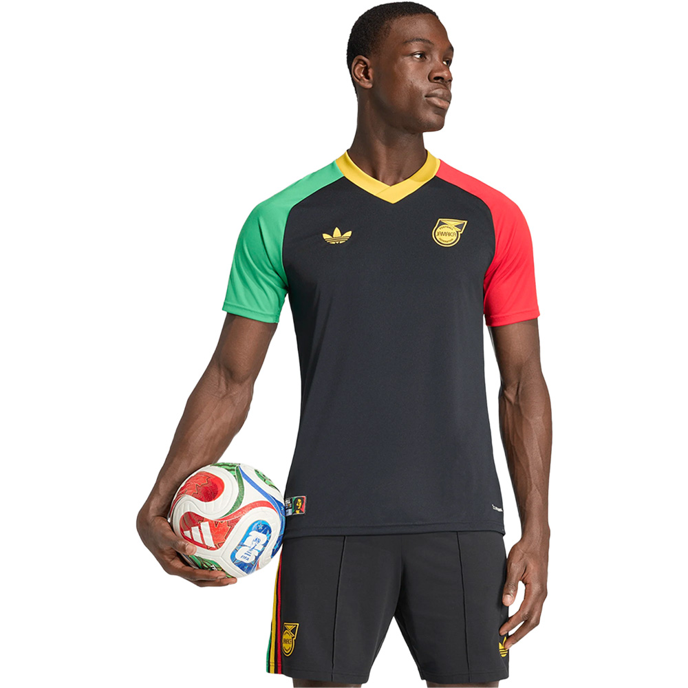 Adidas Jamaika 26 Aufwärmtrikot - schwarz