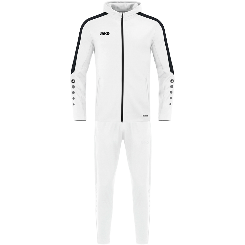 Trainingsanzug Polyester Power mit Kapuze 