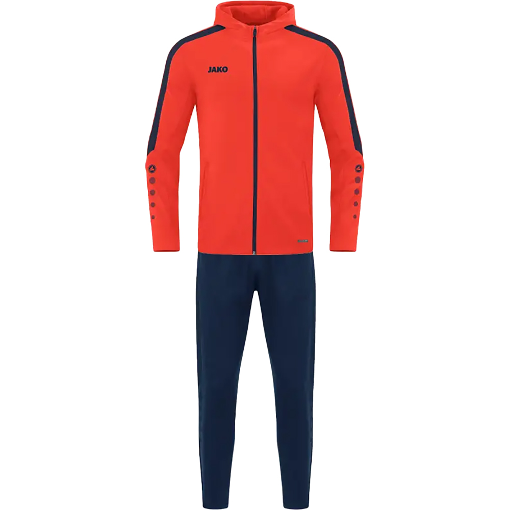 Trainingsanzug Polyester Power mit Kapuze 