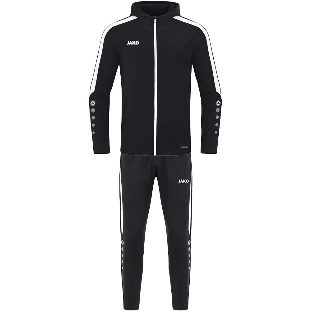 Trainingsanzug Polyester Power mit Kapuze 