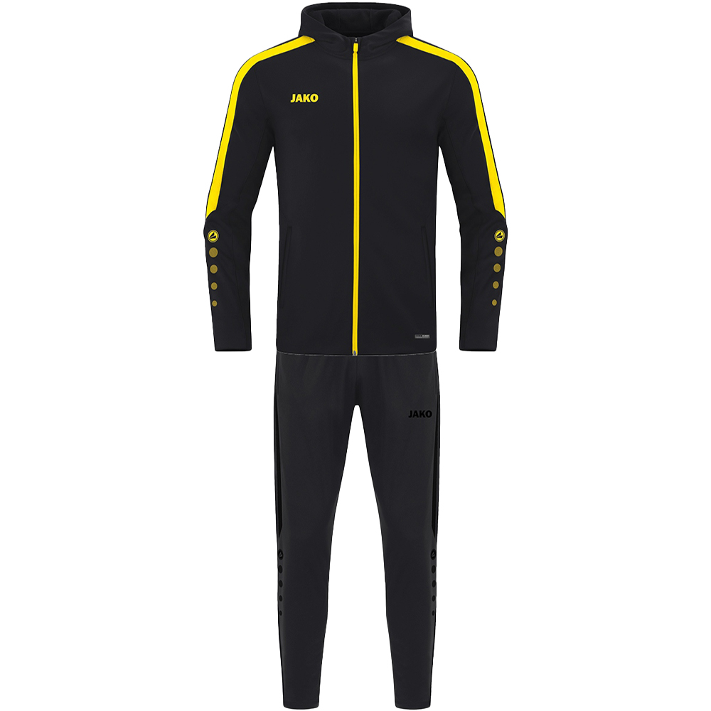 Trainingsanzug Polyester Power mit Kapuze 