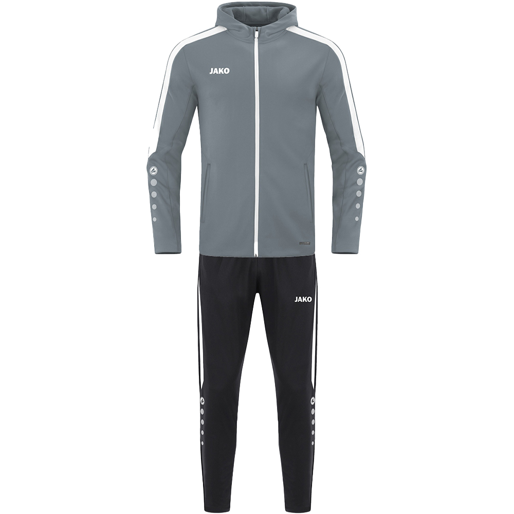 Trainingsanzug Polyester Power mit Kapuze 