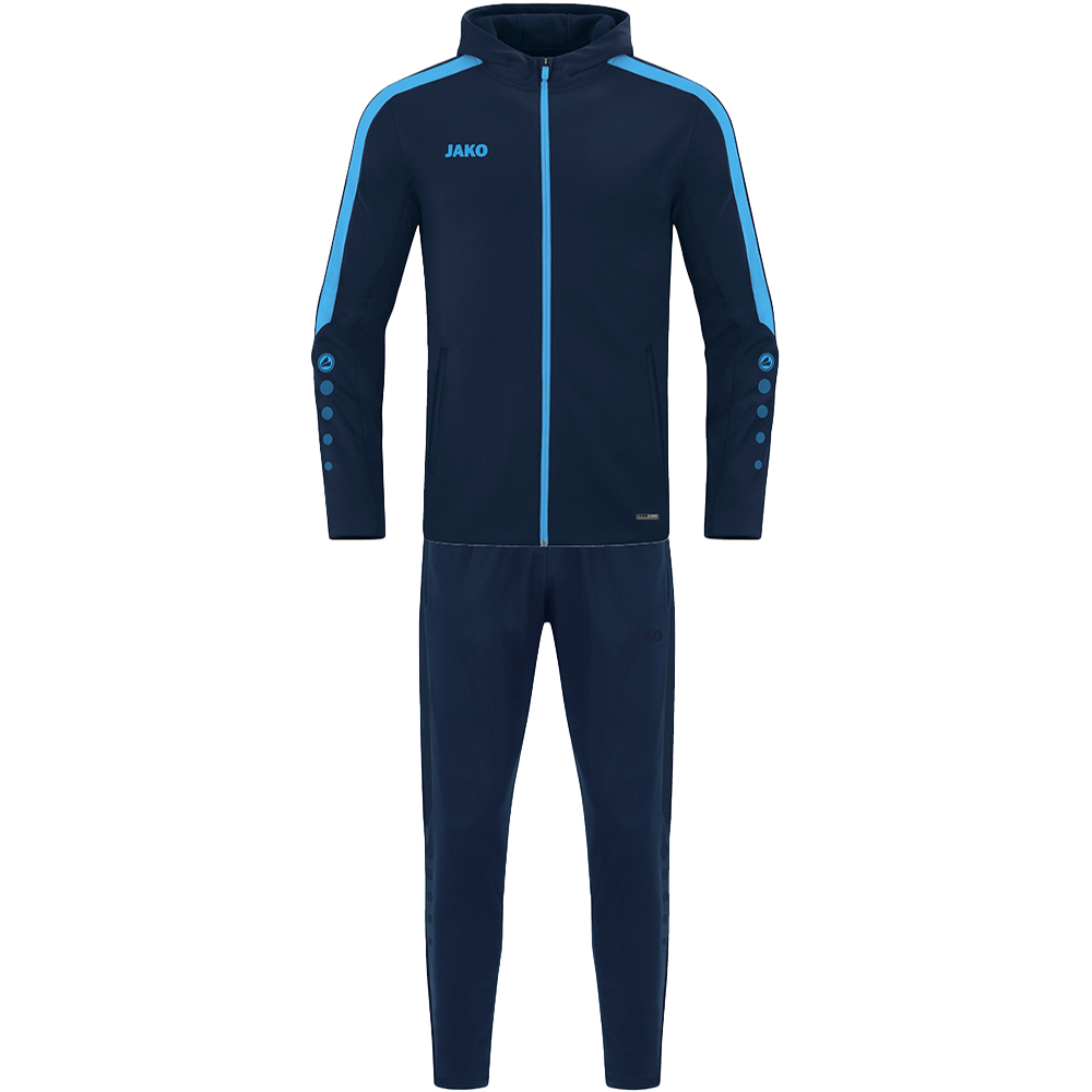 Trainingsanzug Polyester Power mit Kapuze 