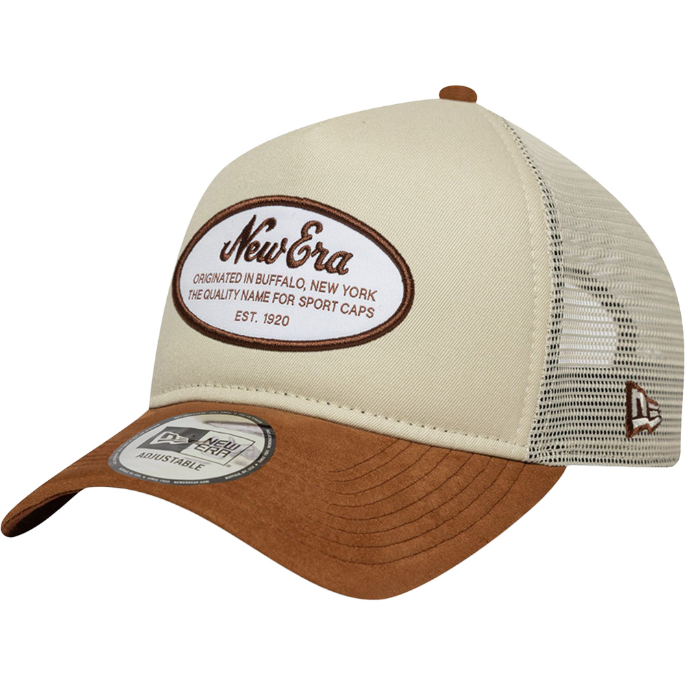 Oval Patch Sude Trucker Cap OSFM
