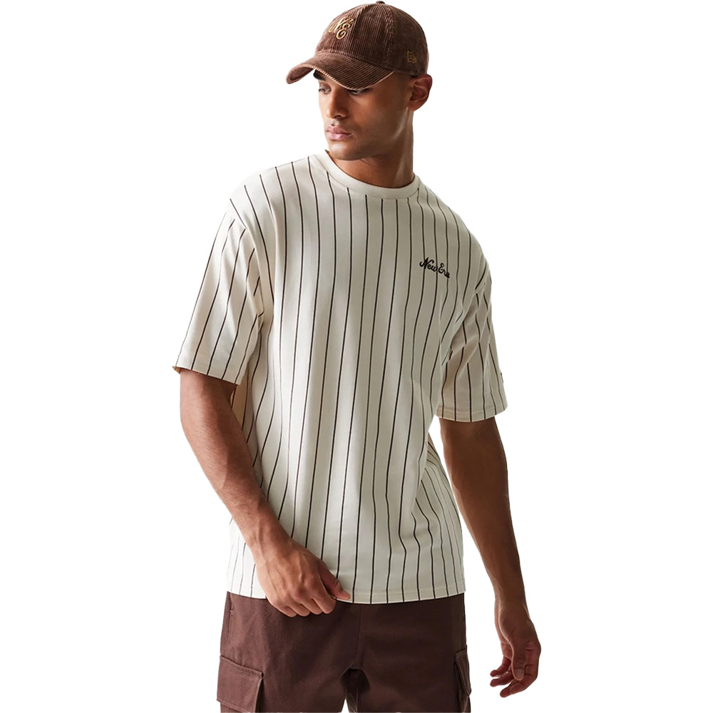 Pinstripe Oversized T-Shirt  