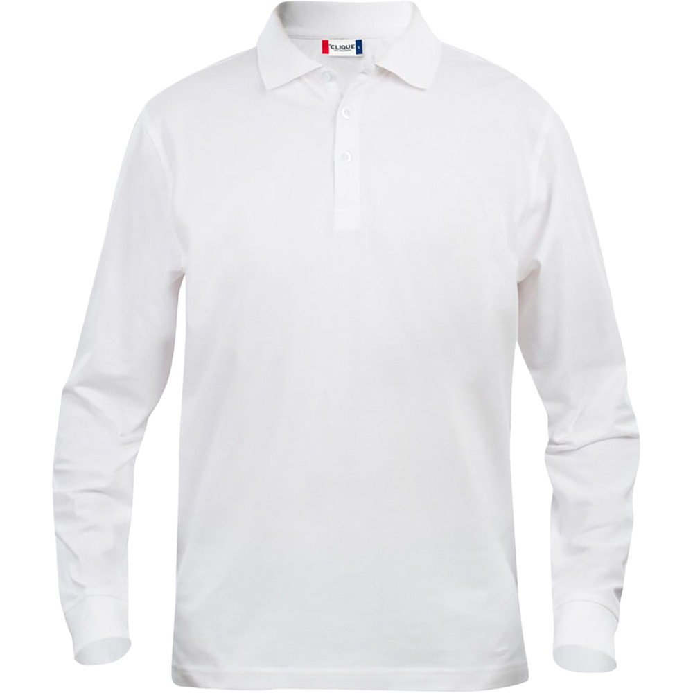 Basic Langarm Poloshirt Kinder 160