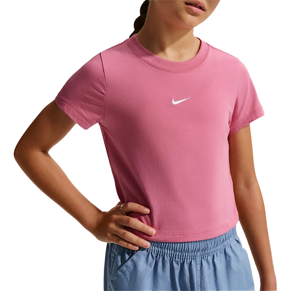 Sportswear T-Shirt Kurzarm Slim Modal Crop Kinder 
