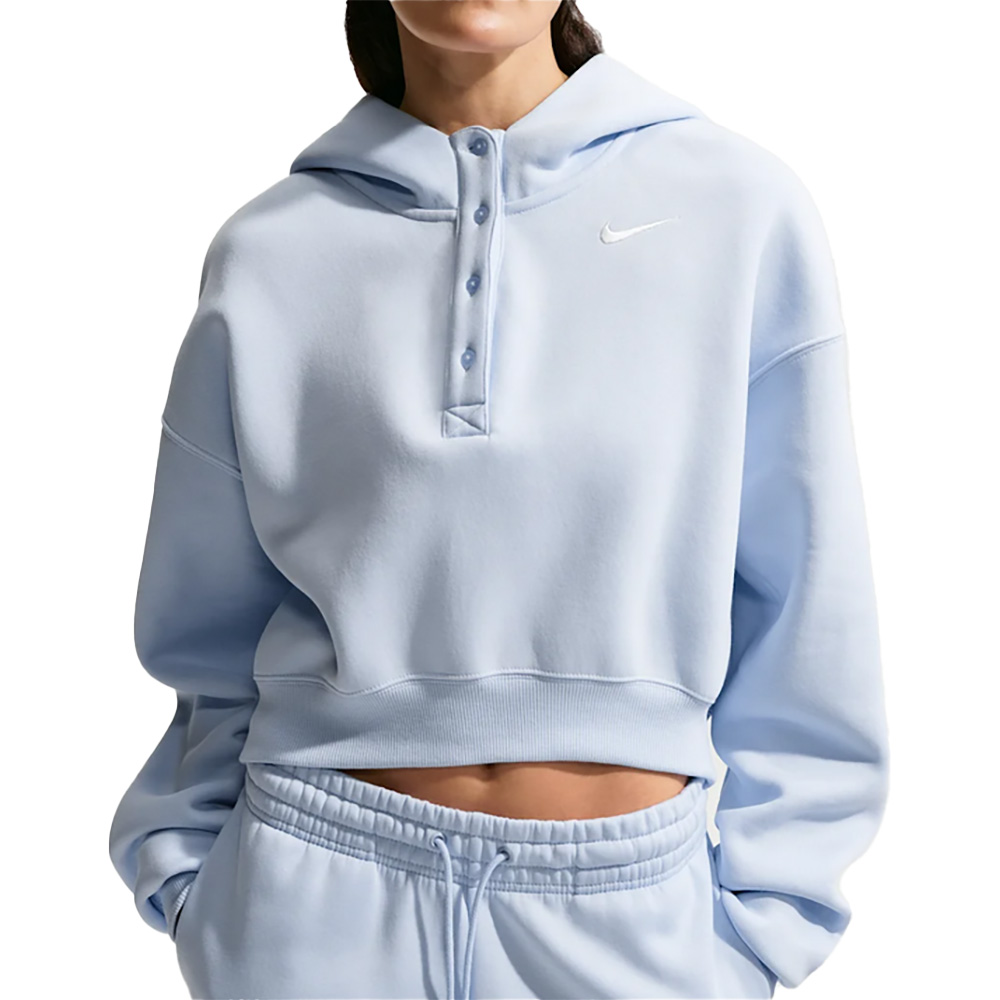 Sportswear Phoenix Fleece Oversize Cropped Henley Hoodie Damen 
