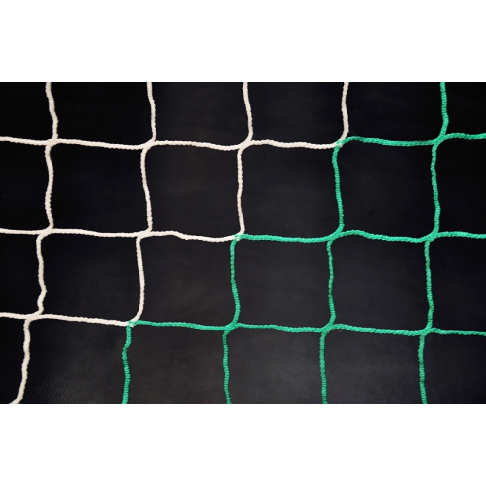 Fußballnetz - 11er Tor - Europäisch - 4mm Weiß/Grün OS