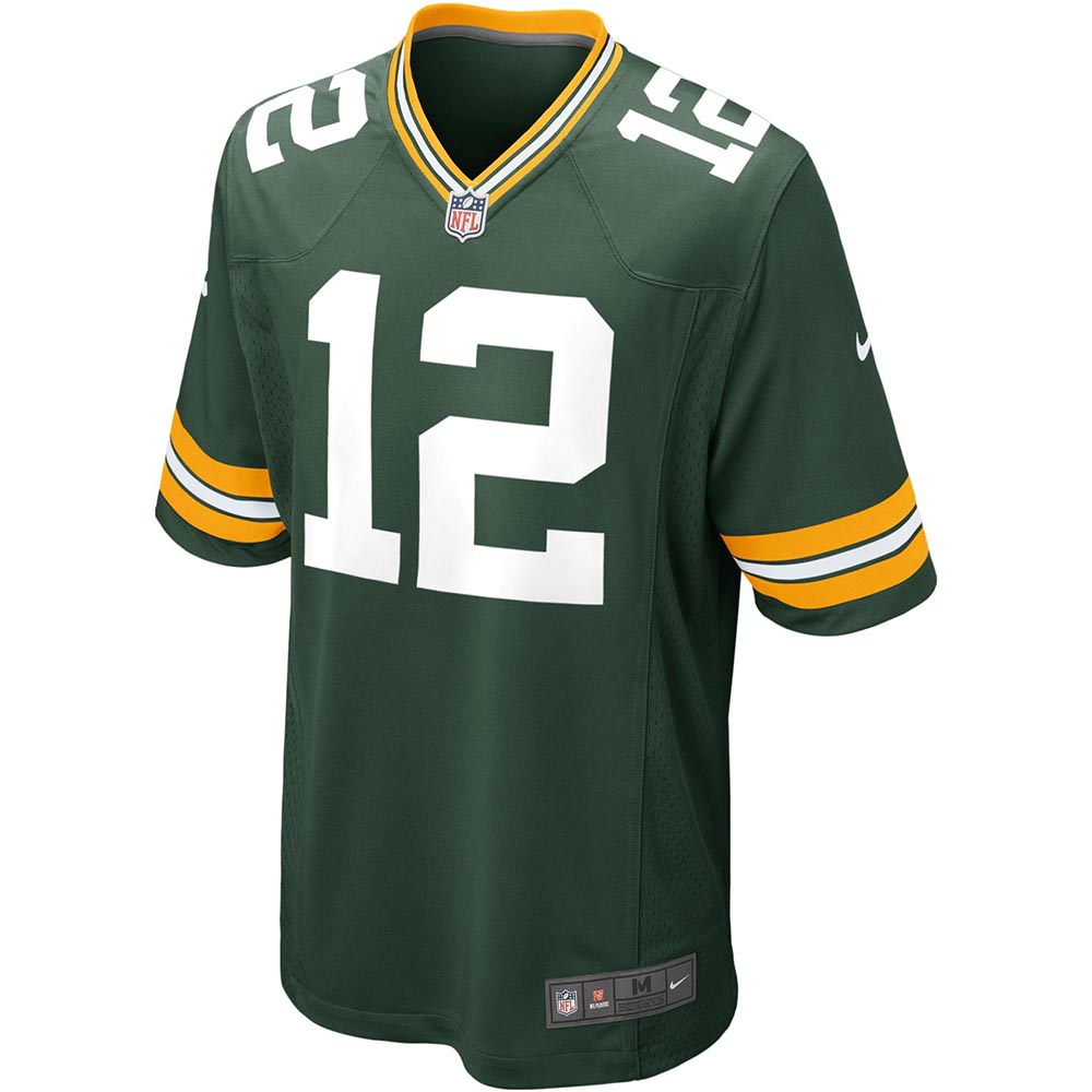 Green Bay Packers Nike Game Jersey Rodgers 12 L