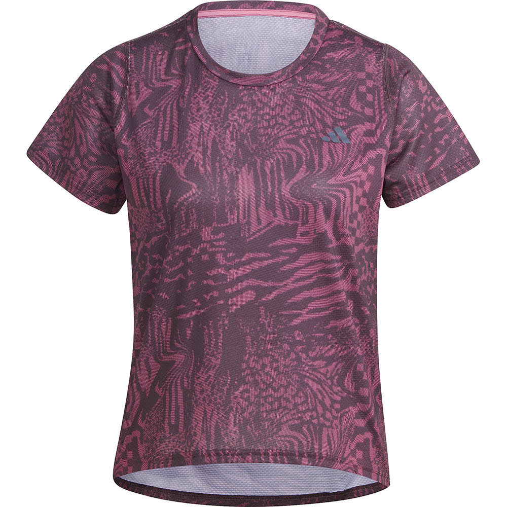 Run Icons 3 Bar Logo Allover Print T-Shirt Damen S