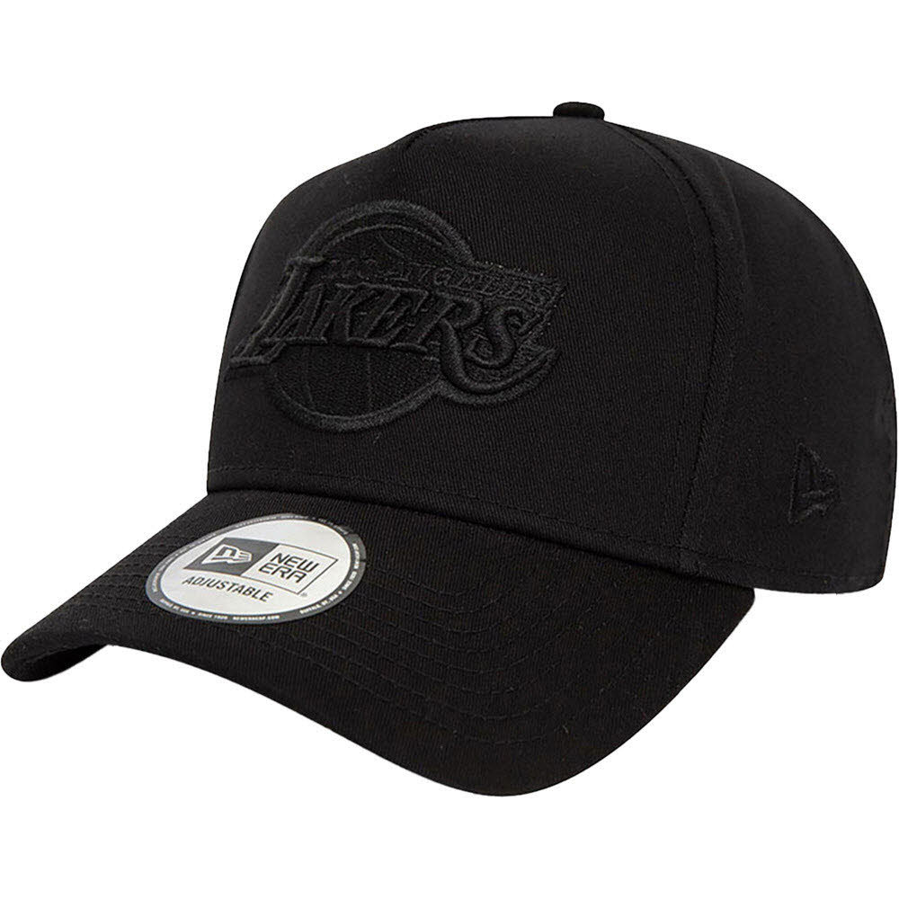 LA Lakers NBA Seasonal Black E-Frame Trucker Cap OSFM