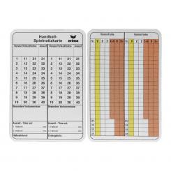 Spielnotizkarten Handball 