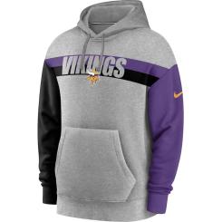 Wordmark Long Sleeve Heritage Hoodie Minnesota Vikings 