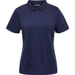 Red Stretch Polo Damen