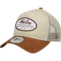 Oval Patch Sude Trucker Cap 