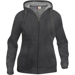 Basic Hoodie Zip Jacke Damen