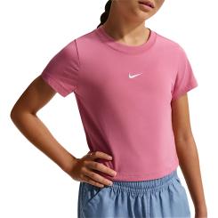 Sportswear T-Shirt Kurzarm Slim Modal Crop Kinder