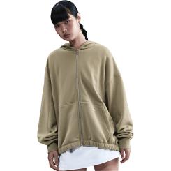 Sportswear Streetwear Fleece Full Zip Hoodie Damen
