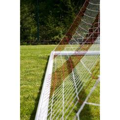 Fußballnetz 6 x 2,1 m - Weiß/Rot 