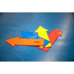 4er-Set Bodenmarkierung - Richtungspfeil 