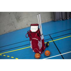 POWERCART  - der ultimative Gerätewagen - Basketball rot/weiß 