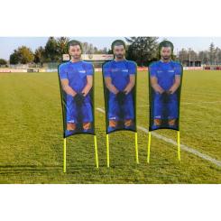 3er-Set bedruckte Freistoßdummies  flexibel 