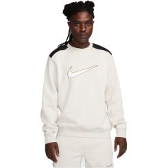 Fleece-Sweatshirt mit Rundhalsausschnitt 