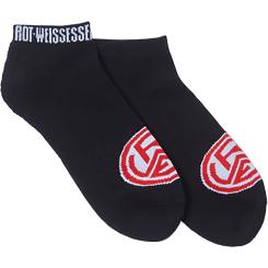 Sneakersocken schwarz "Logo" 2er-Pack Gr. 35-38 