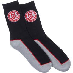 Sportsocken schwarz "Logo" 2er-Pack Gr. 39-42 