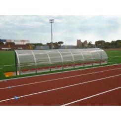 Spielerkabine - Auswechselbank 2 / 6m - 12 Plätze 