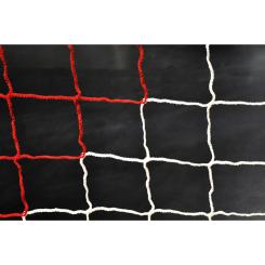 Fußballnetz 6 x 2,1 m - Weiß/Rot 
