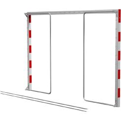 Umklappbares Handballtor - transportabel - Aluminium 