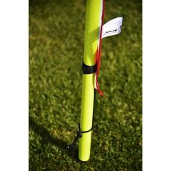 5er Set Fußballwand - rot und weiß + Stange 